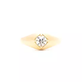 0.45 ct Old European Agata Ring