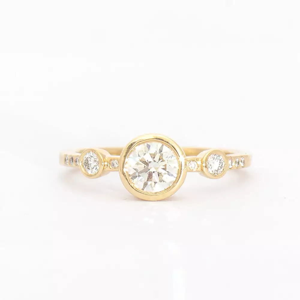 0.76 ct Narrow Crown Theia Ring