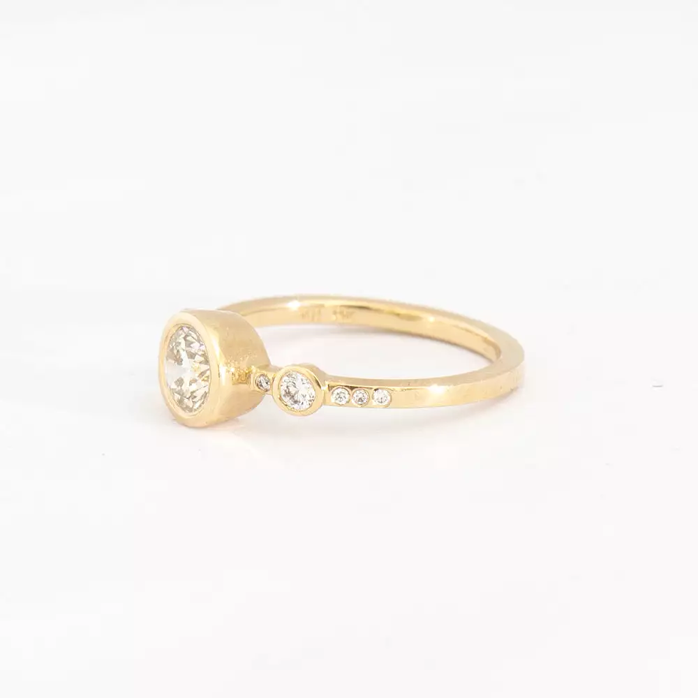 0.76 ct Narrow Crown Theia Ring