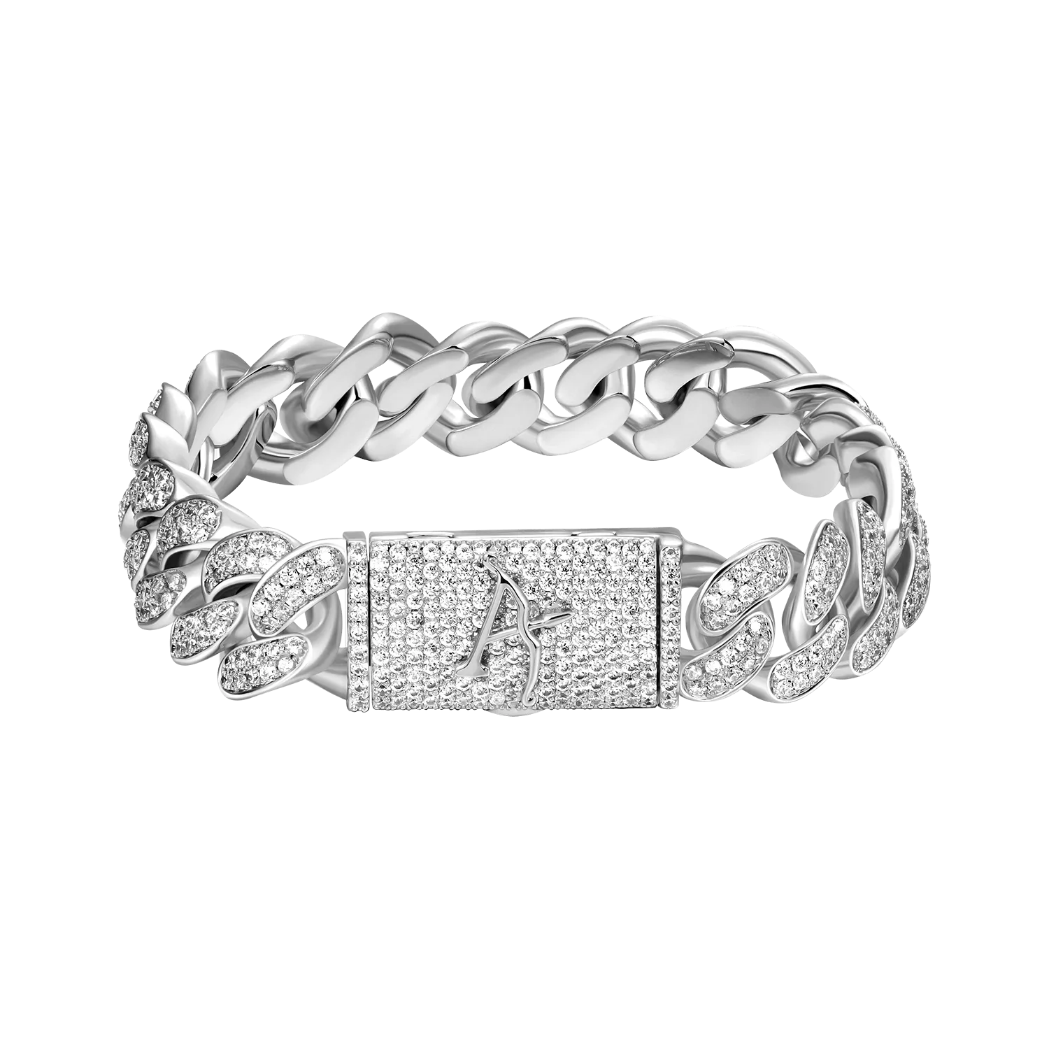 12mm Aporro A® Box Clasp Cuban Link Bracelet