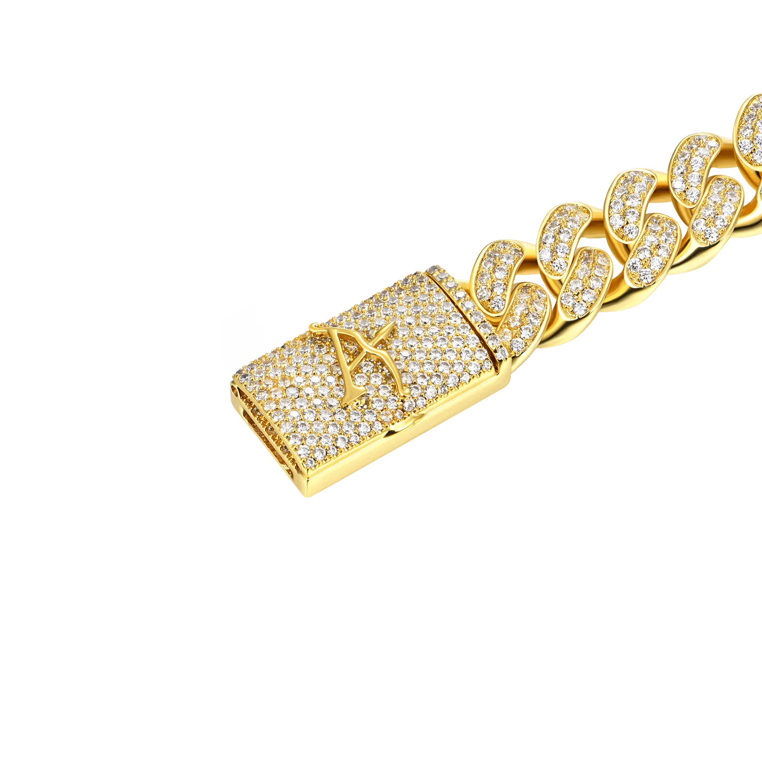 12mm Aporro A® Box Clasp Cuban Link Bracelet