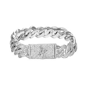 12mm Aporro A® Box Clasp Cuban Link Bracelet