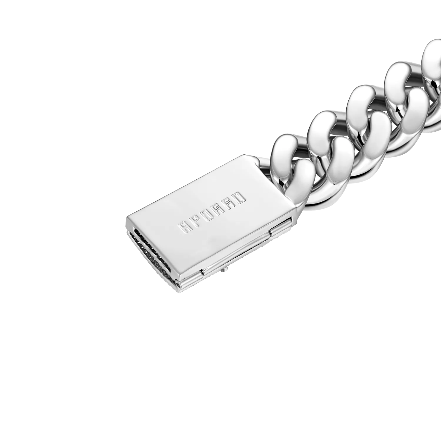 12mm Aporro A® Box Clasp Cuban Link Bracelet