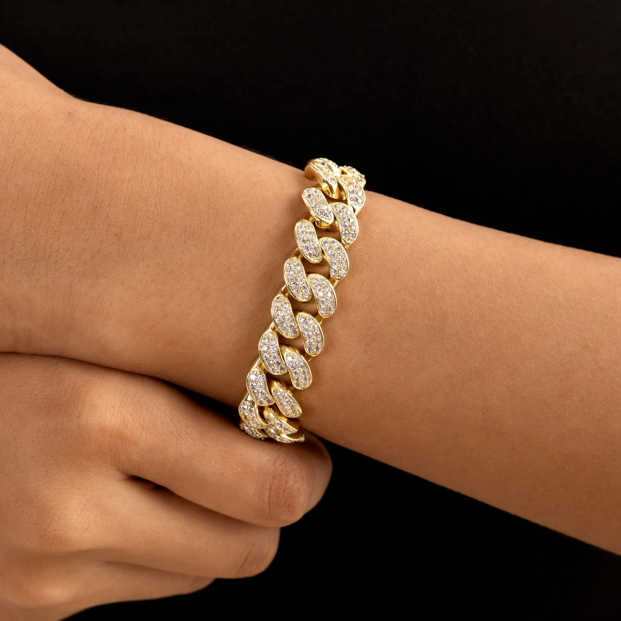 12mm Aporro A® Box Clasp Cuban Link Bracelet