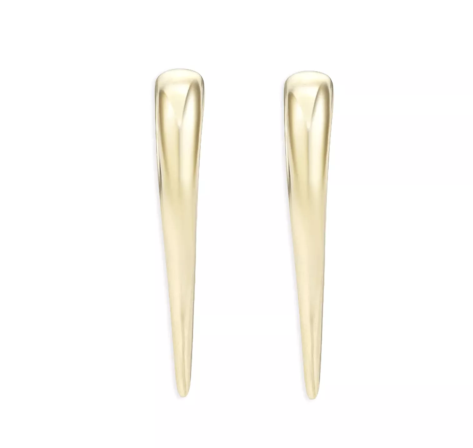 14K Gold Dagger Hoops Earrings