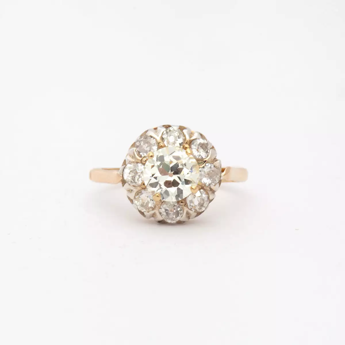 1.81 ctw Victorian Cluster Ring