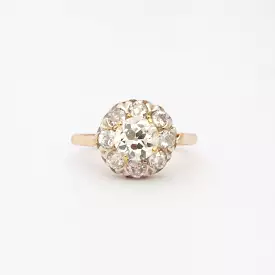 1.81 ctw Victorian Cluster Ring