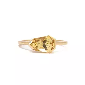 2.00 ct Heptagon Yellow Beryl Ring