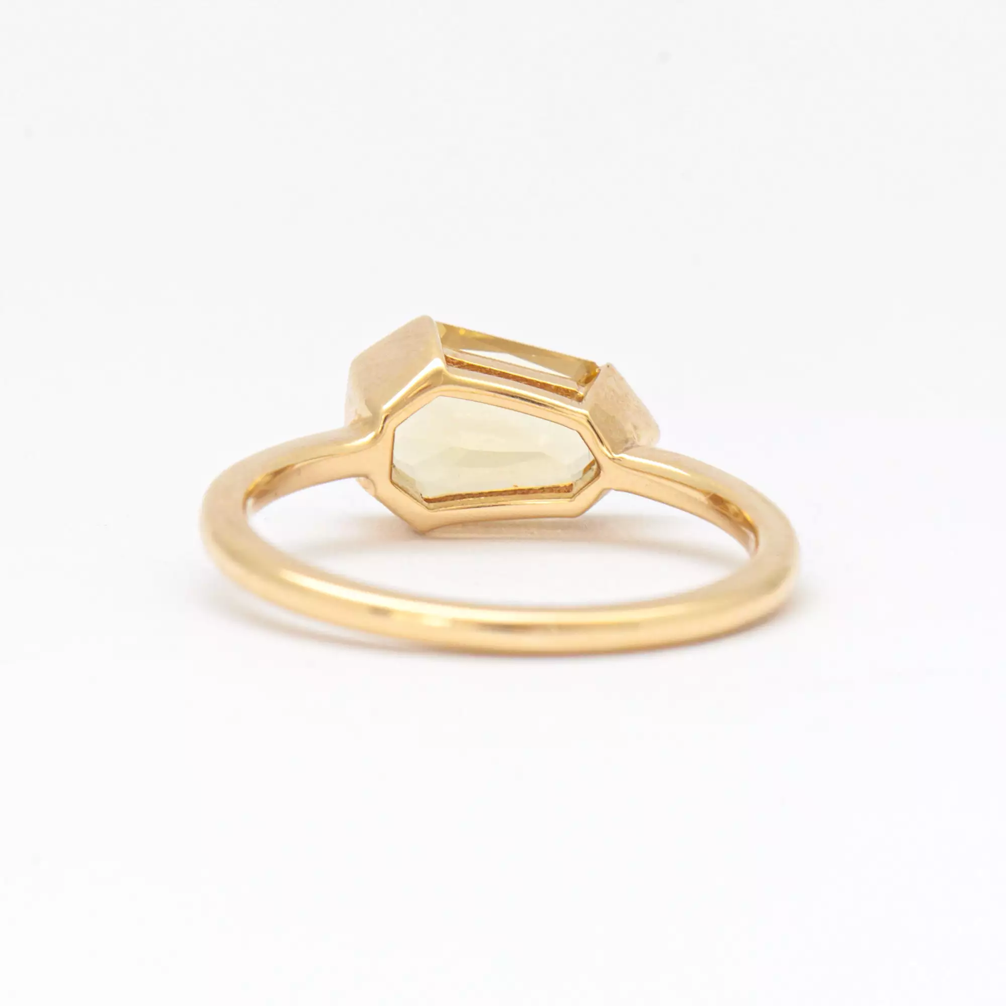 2.00 ct Heptagon Yellow Beryl Ring