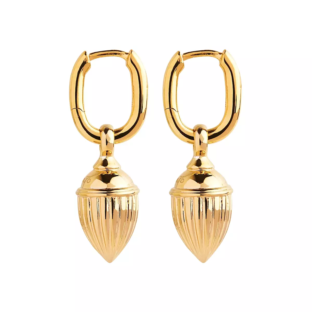 A Najo Raya Rigged Pod Huggie Gold Earring