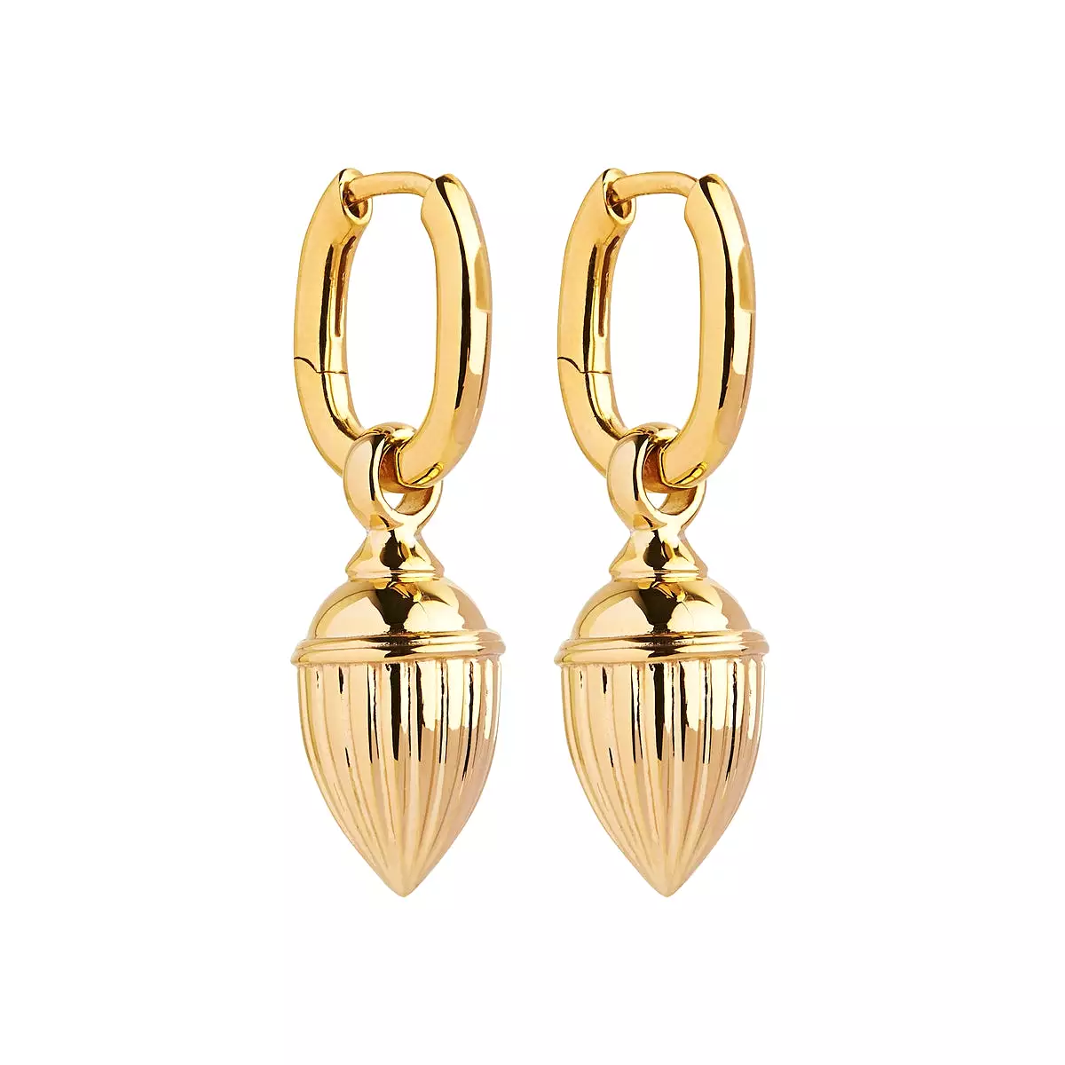 A Najo Raya Rigged Pod Huggie Gold Earring