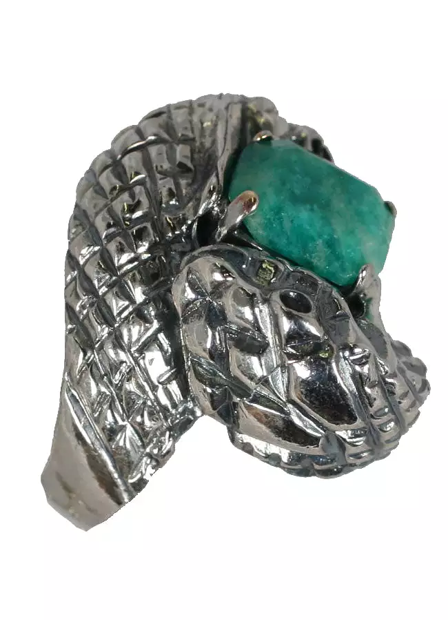 Amazonite Serpent Ring