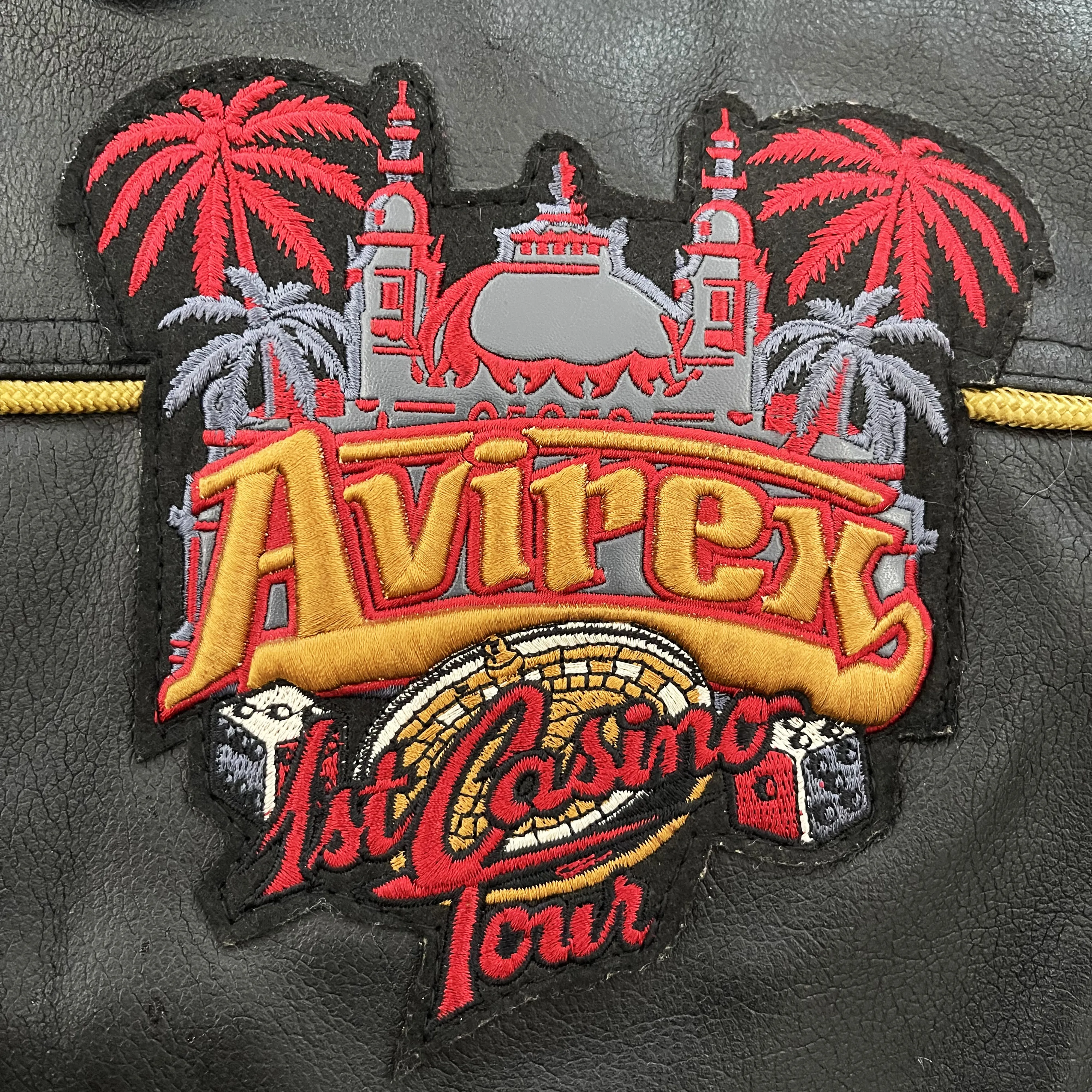 Avirex 1st Casino Tour Leather Varsity Jacket - XL