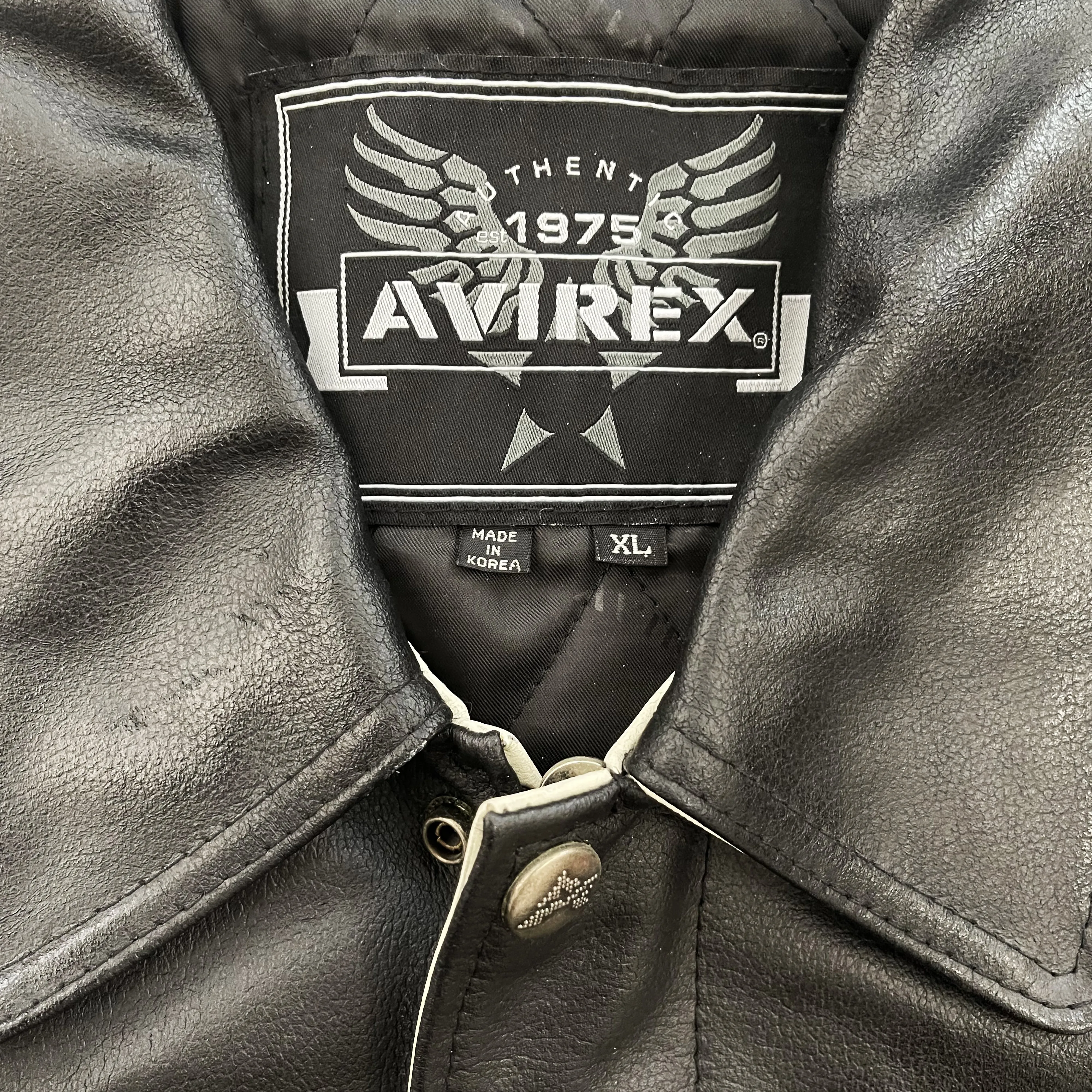 Avirex 1st Casino Tour Leather Varsity Jacket - XL