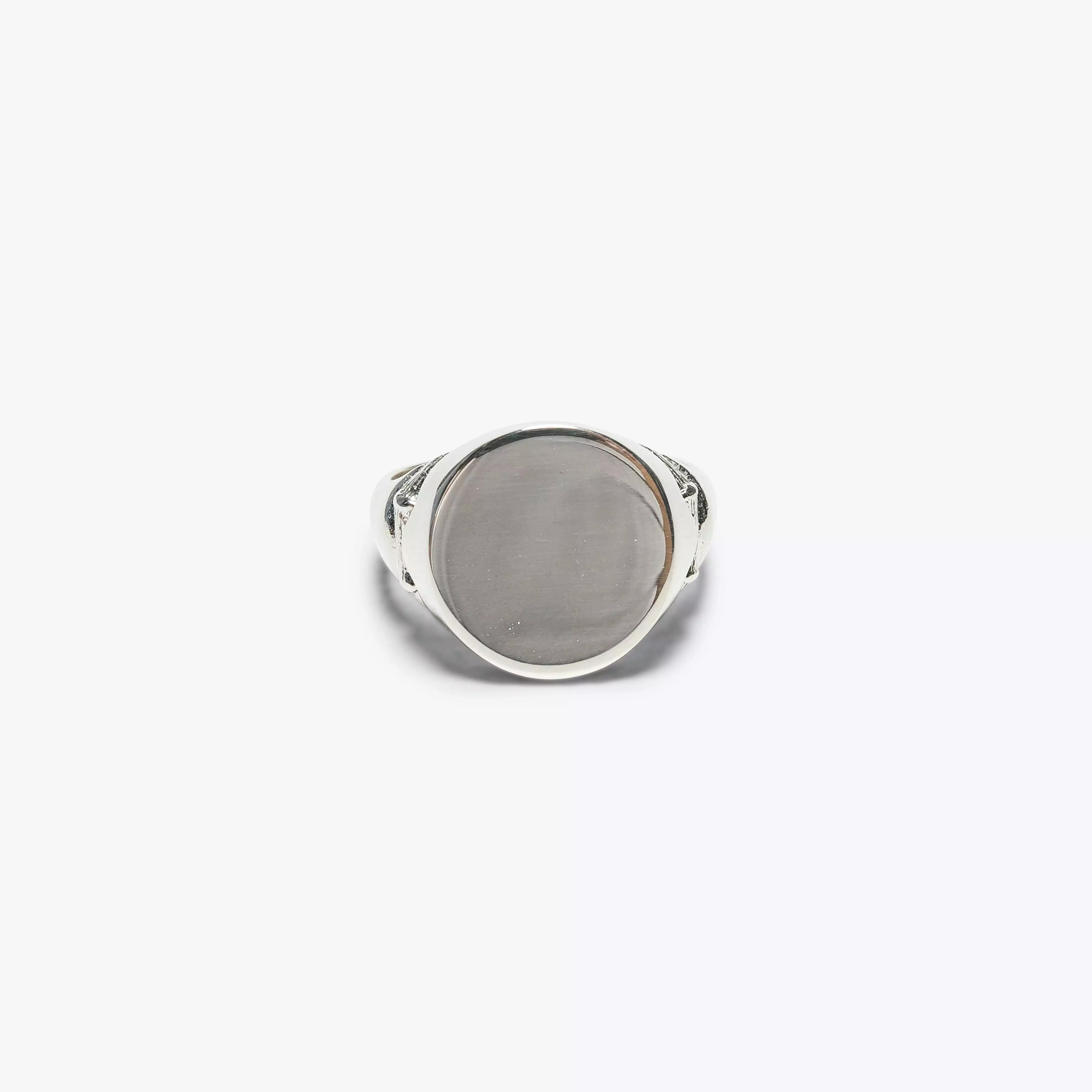 Bamboo Signet Ring - 925 Silver