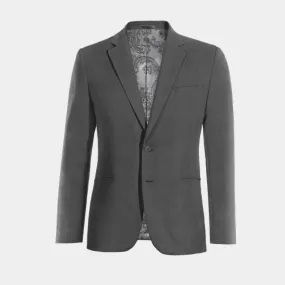  Blazer gris de Lana pura super 100s de entretiempo