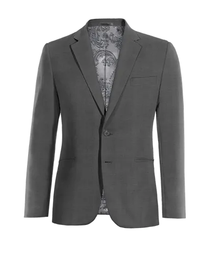  Blazer gris de Lana pura super 100s de entretiempo