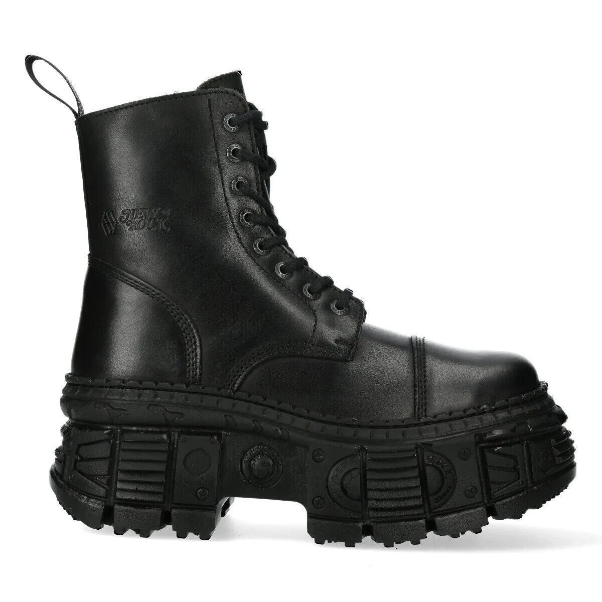 Boots | New Rock Goth Leather Boots-WALL083C-S5 | New Rock