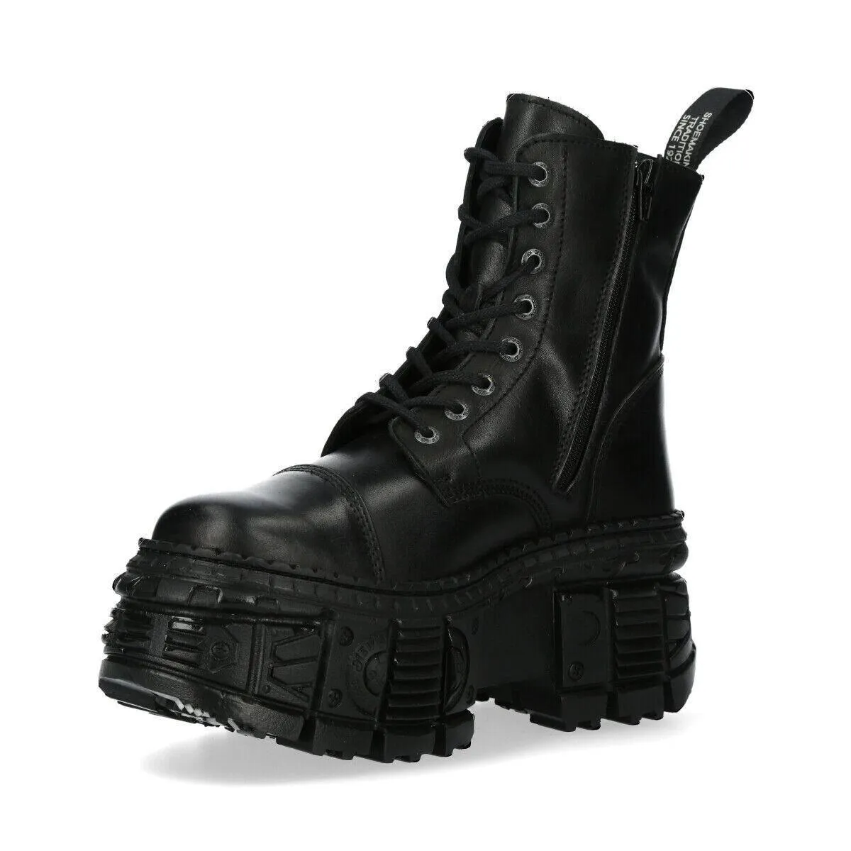 Boots | New Rock Goth Leather Boots-WALL083C-S5 | New Rock