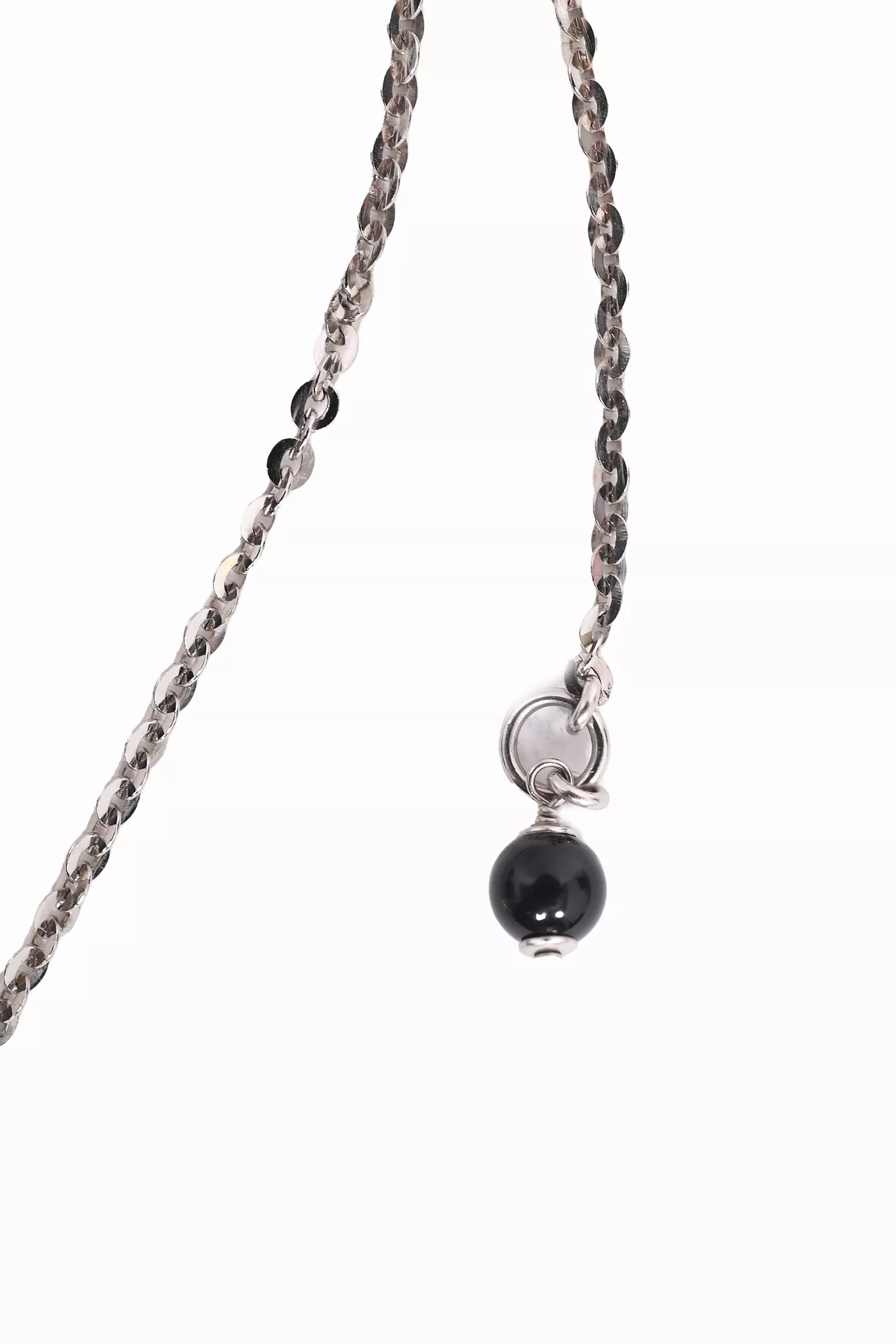 Chanel 2022 Silver Toned Crystal CC Necklace