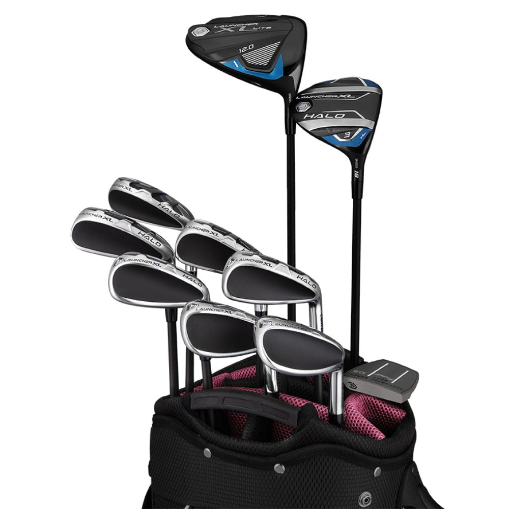 Cleveland Womens Launcher XL HALO 24 Complete Set Black/Pink Ladies Right Hand