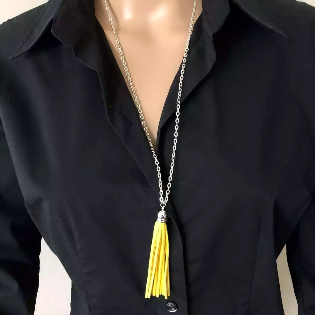 Colorful Long Tassel Necklace