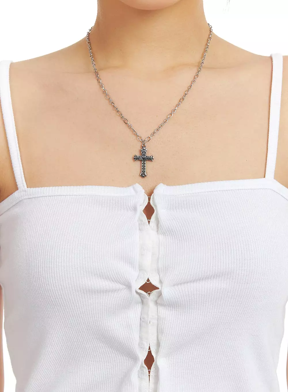 Cross Charm Necklace CF419