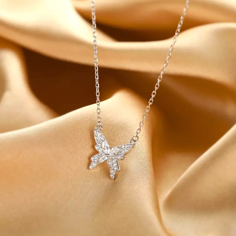 Crystal Butterfly Necklace MK18685