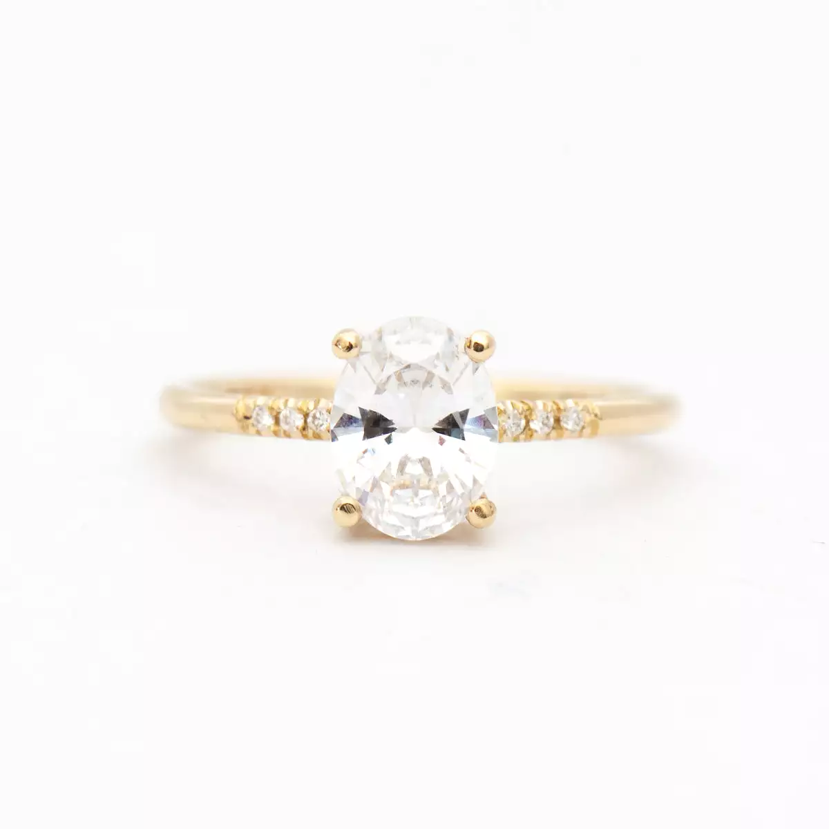 Diamond Oval Equilibrium Ring