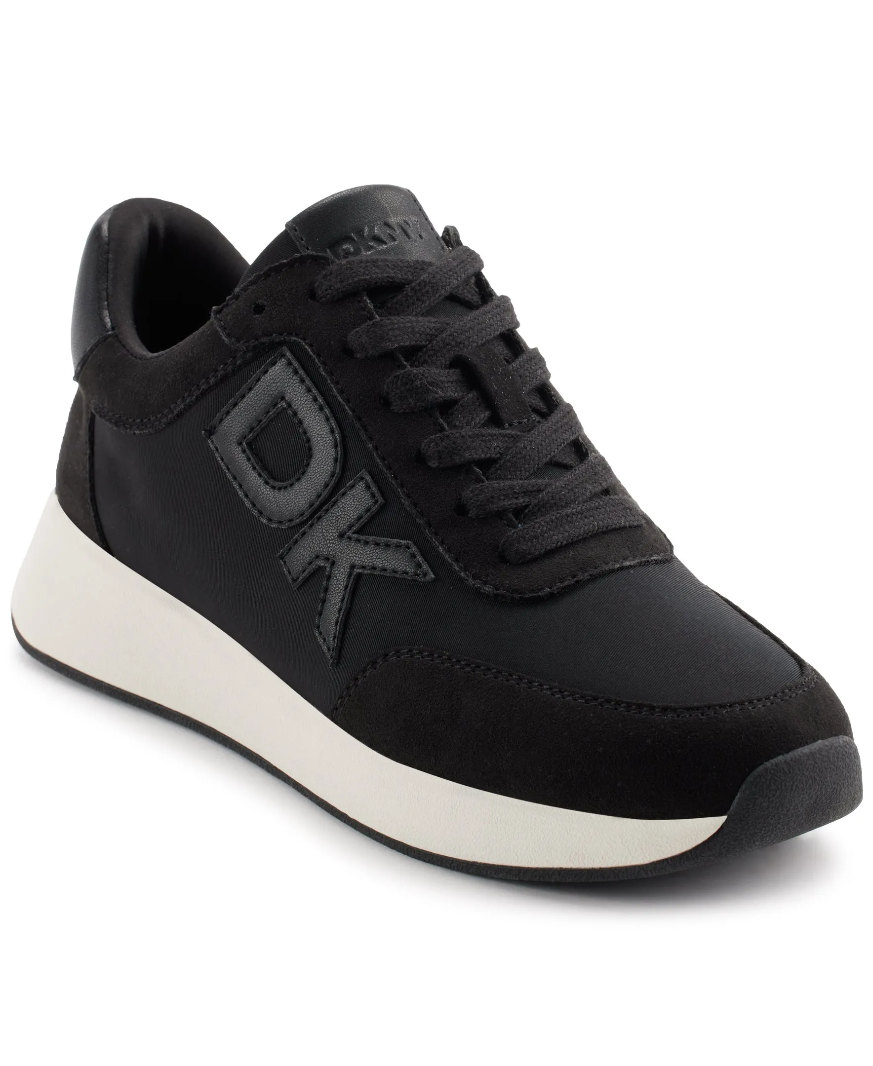 DKNY Womens Oaks Logo  Lace Up  Sneaker, Adult