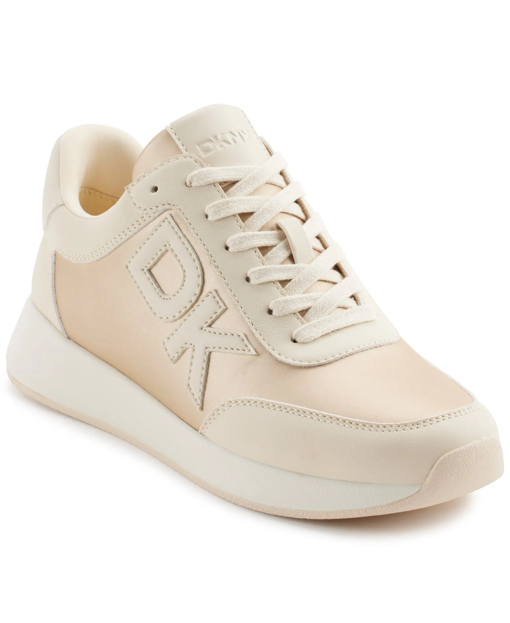 DKNY Womens Oaks Logo  Lace Up  Sneaker, Adult