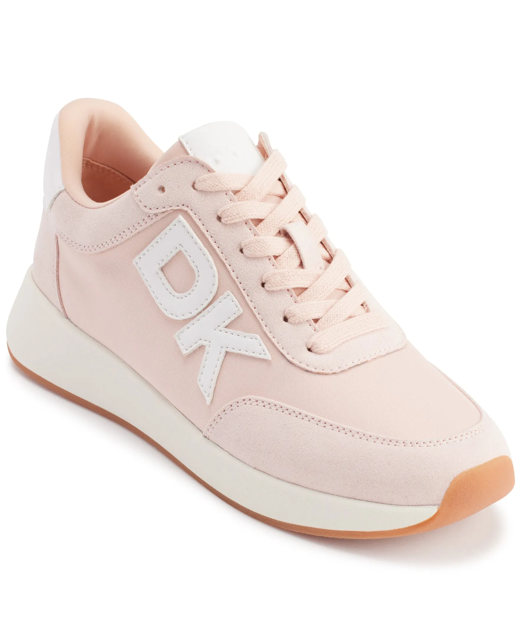 DKNY Womens Oaks Logo  Lace Up  Sneaker, Adult