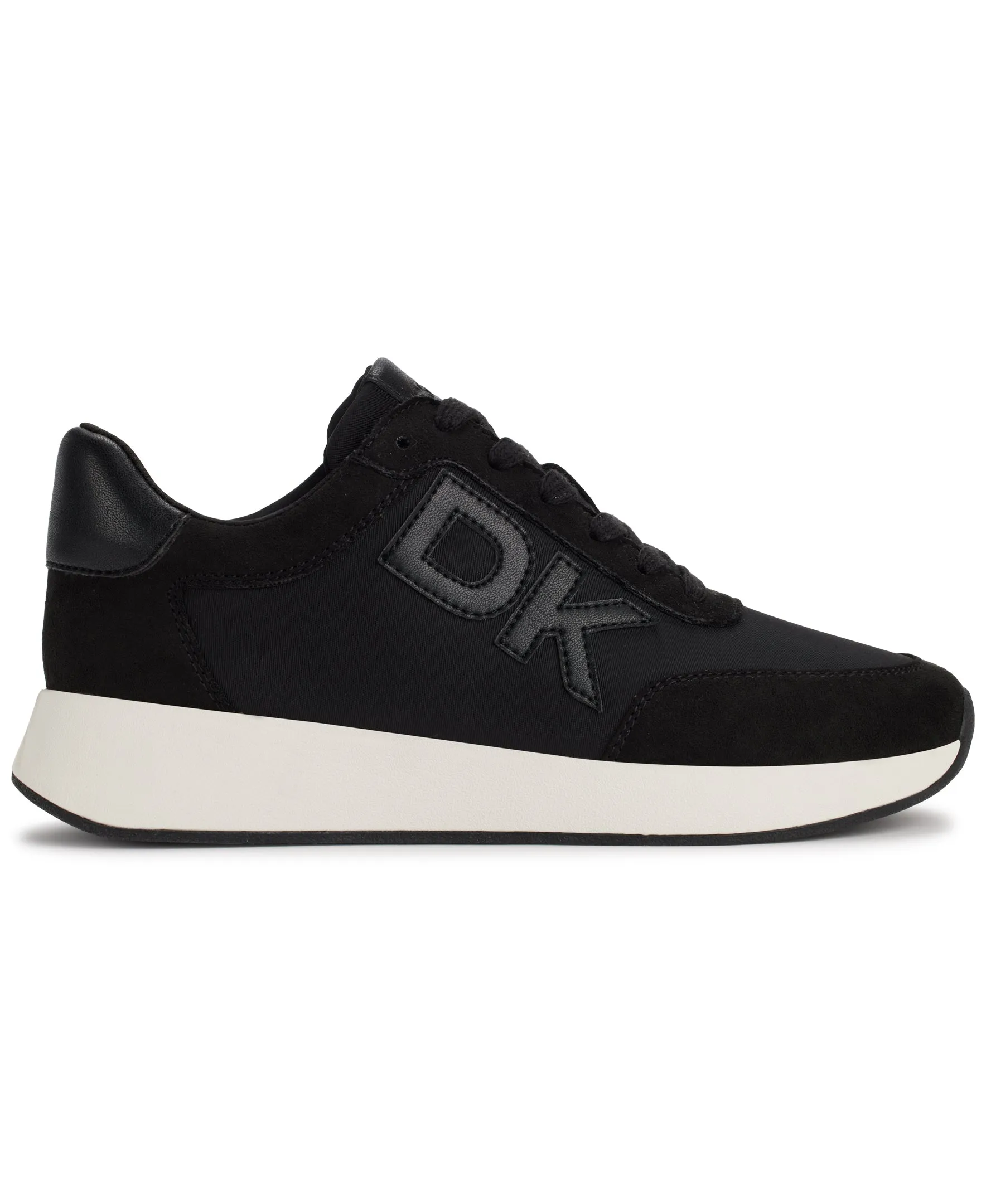 DKNY Womens Oaks Logo  Lace Up  Sneaker, Adult