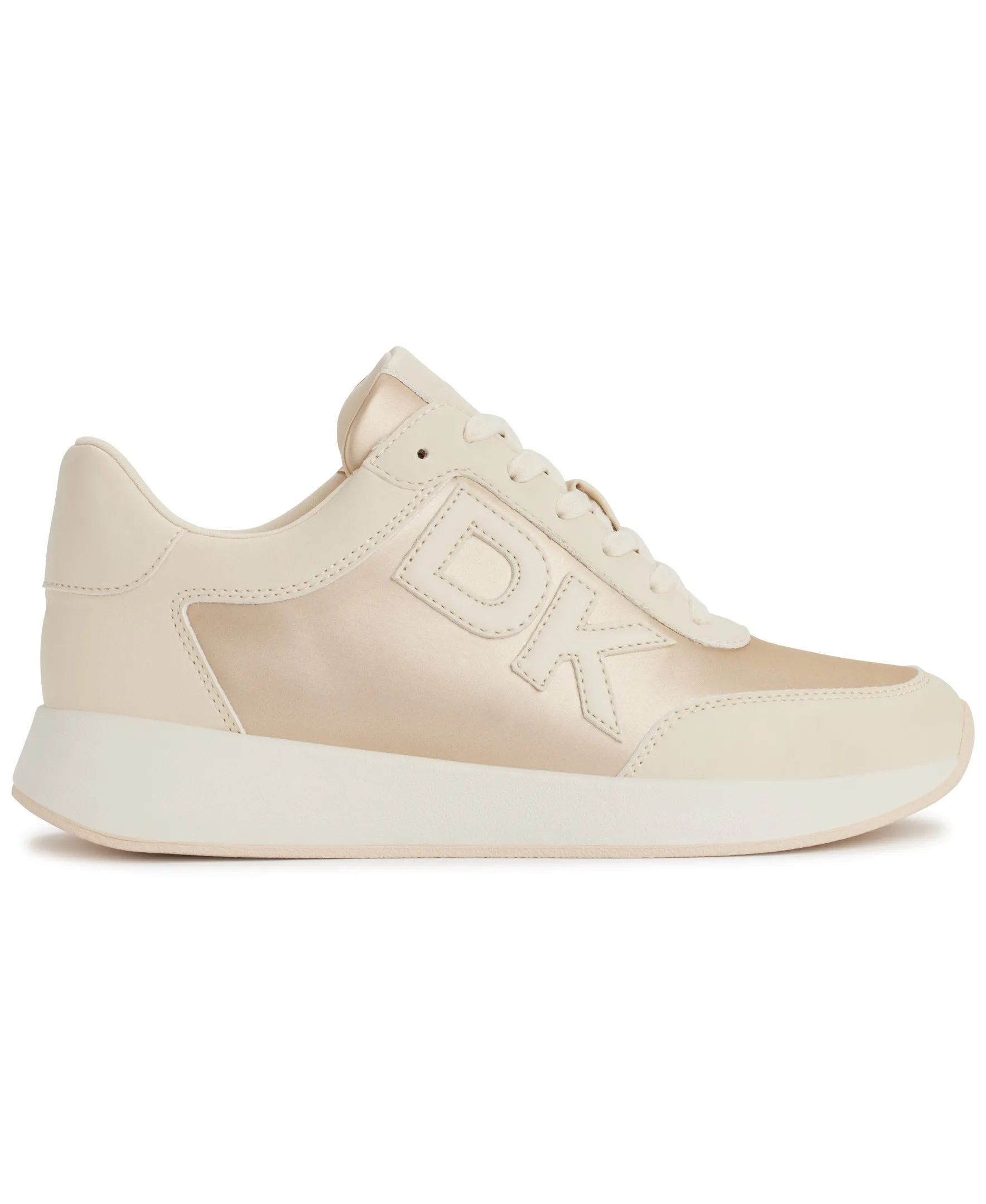 DKNY Womens Oaks Logo  Lace Up  Sneaker, Adult