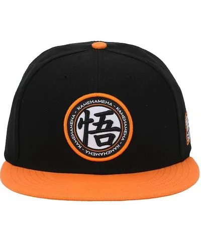 Dragon Ball Z Men's Goku Kanji Black Snapback Hat