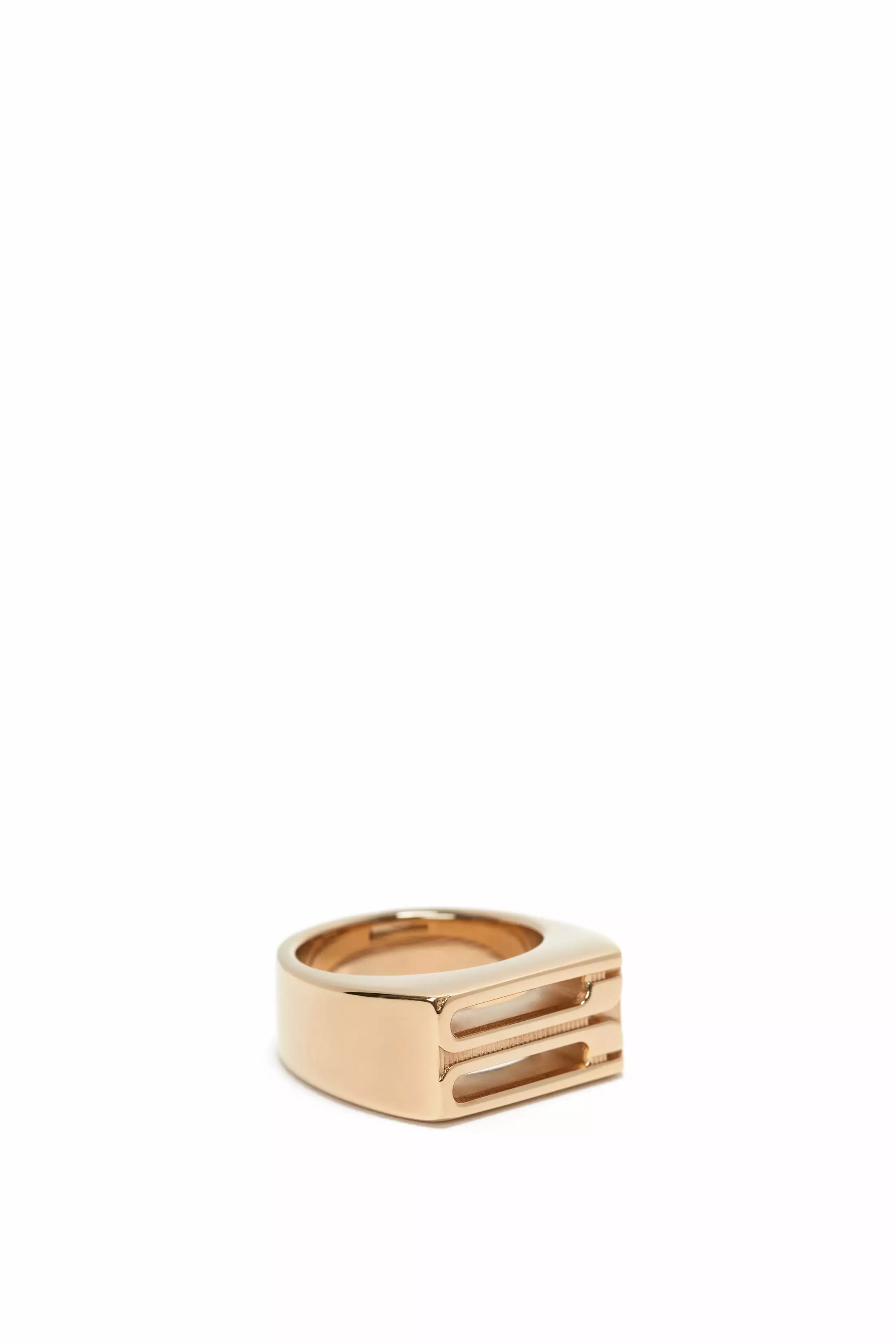 Exclusive Frame Signet Ring In Gold