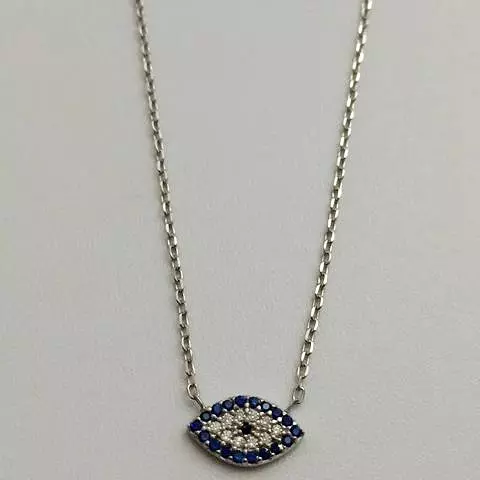 Eye Eye Swarovski Crystal Fine Chain Necklace