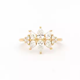 Flora Diamond Cluster Ring