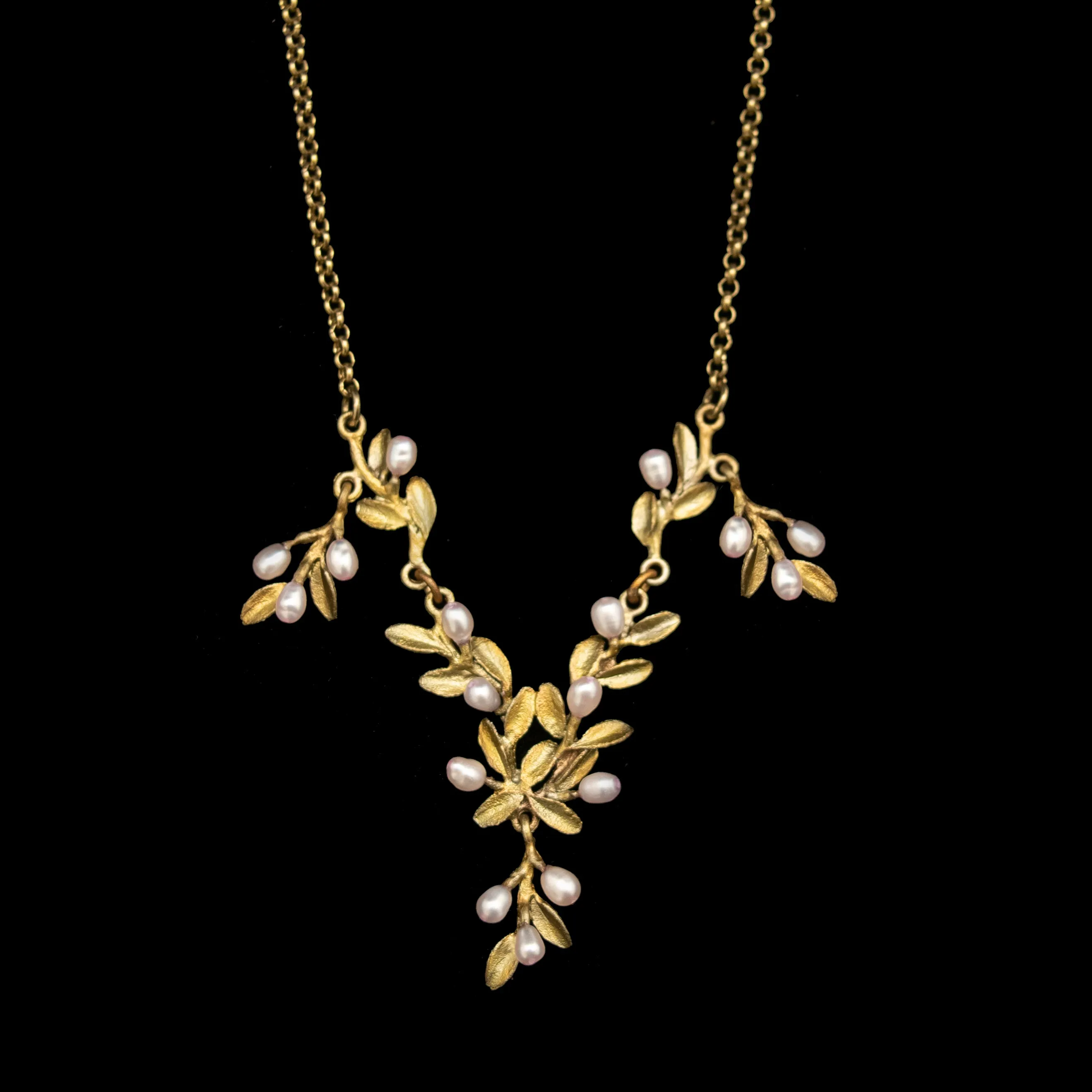 Flowering Thyme 16 Inch Adjustable Drop Necklace by Michael Michaud