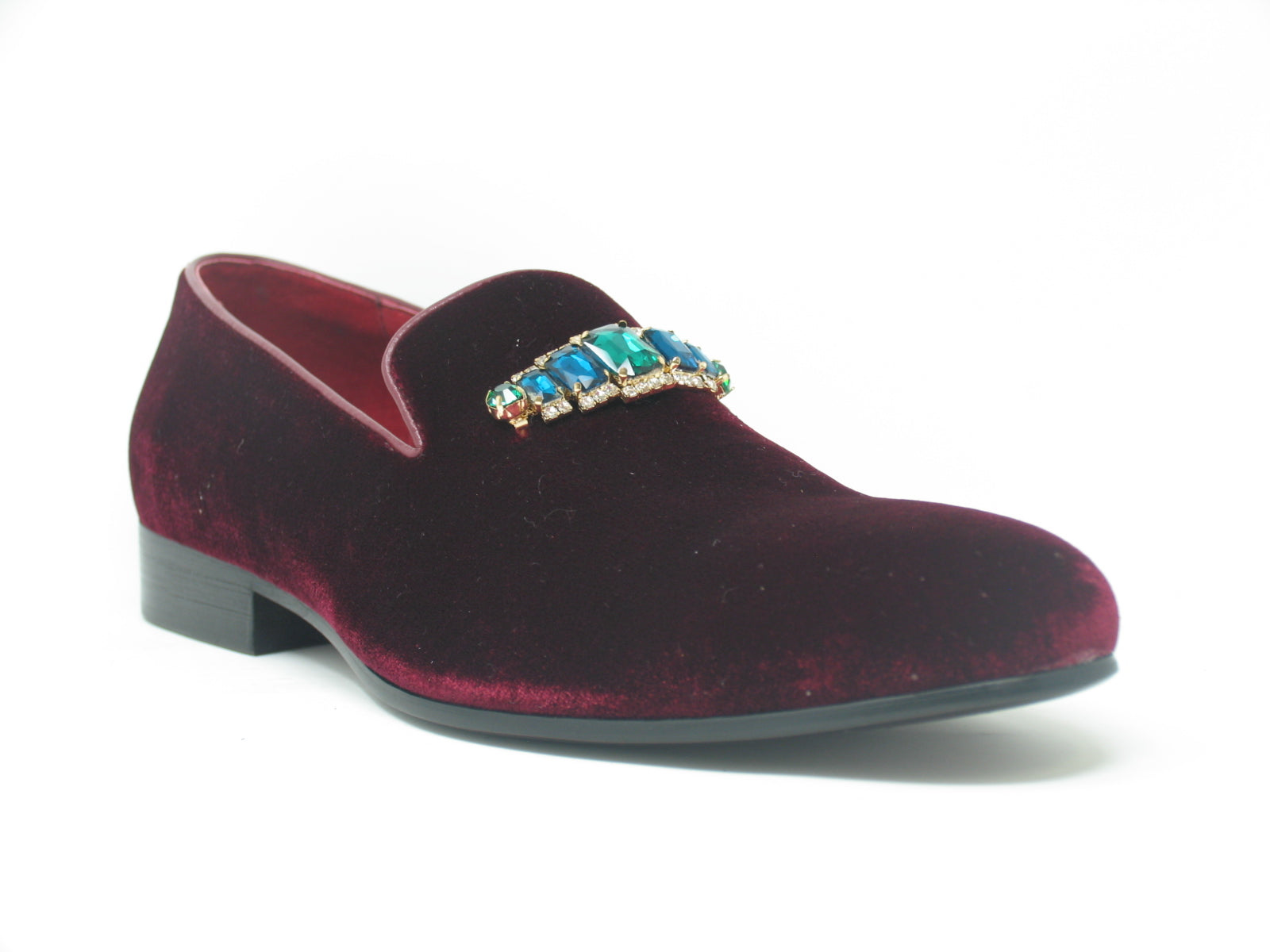 Formal Velvet Loafer with studs