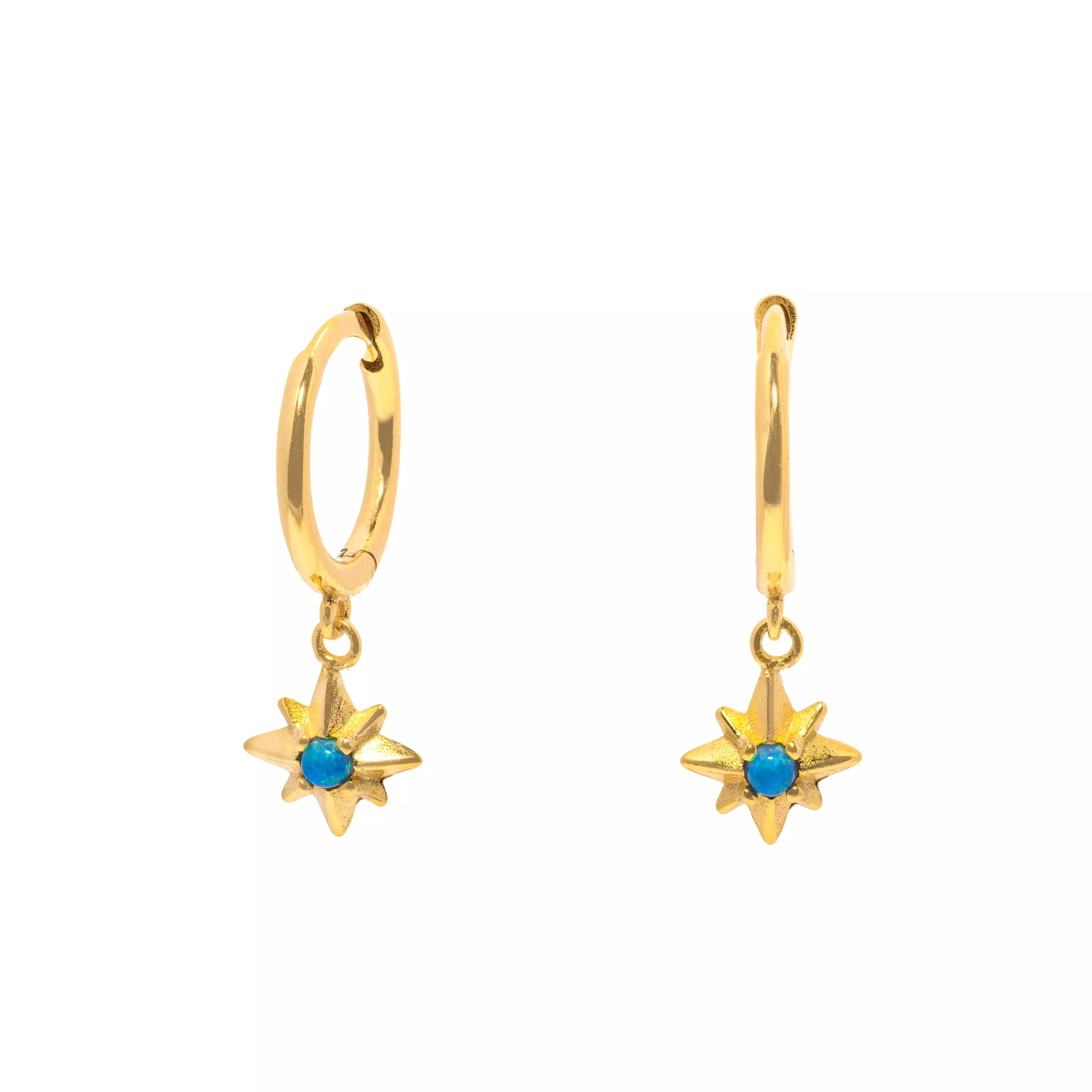 Gam Mini Huggie Star Drop  CZ Earring