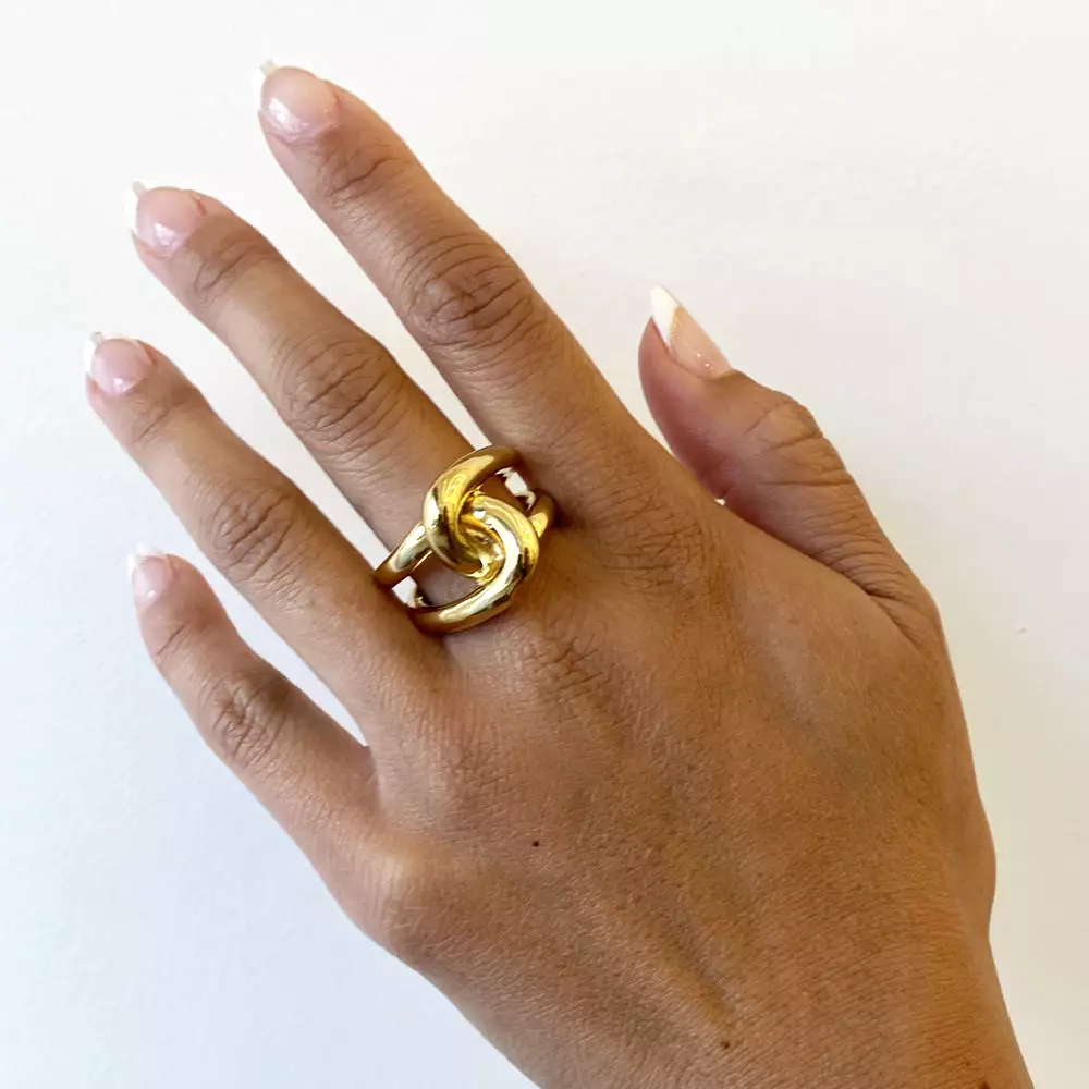 Gold Full Link Ring