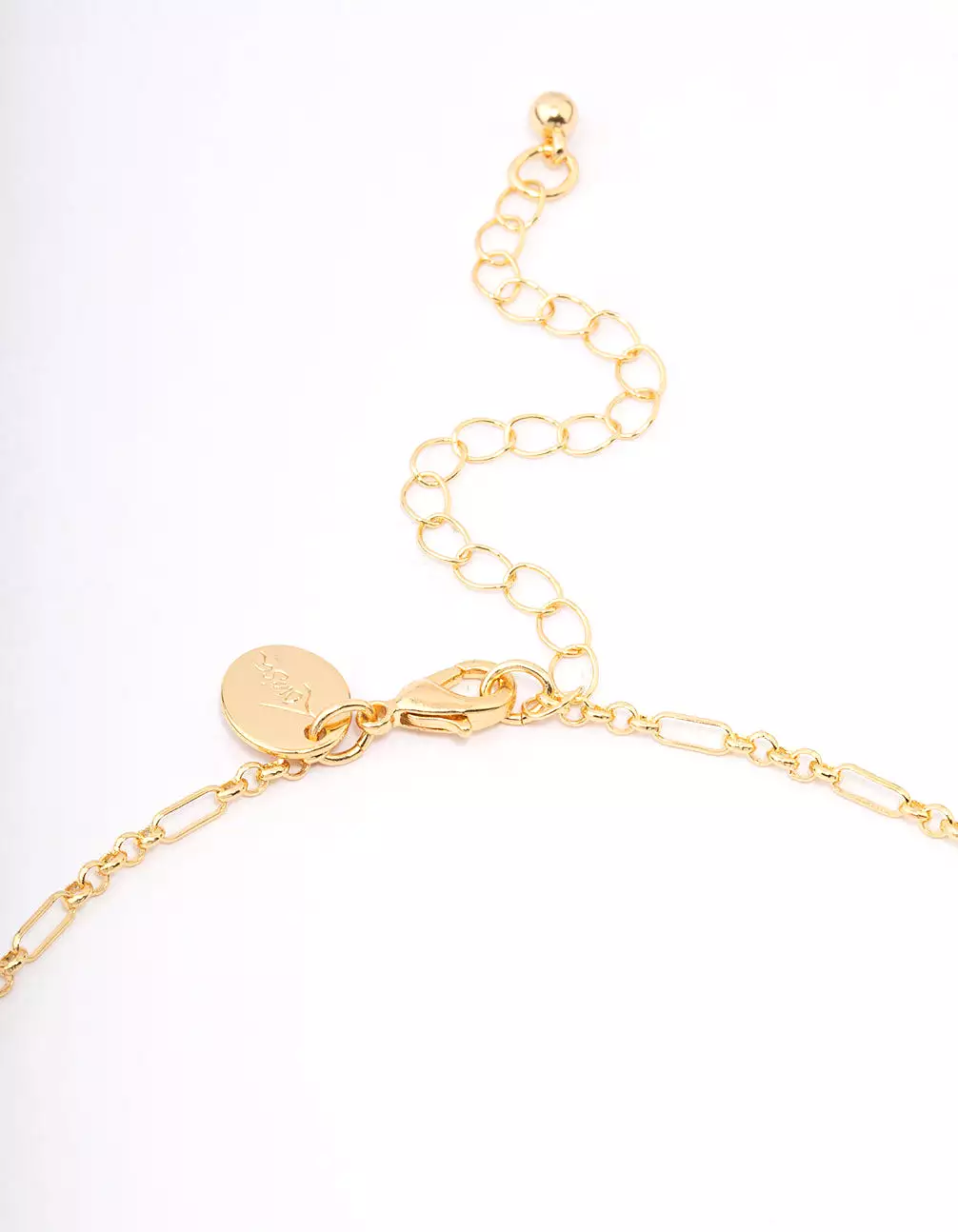 Gold Plated Long & Short Cable Chain Necklace