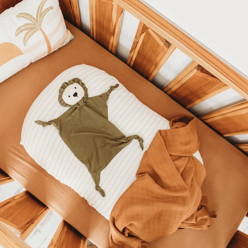 Halo & Horns Baby Swaddle/Wrap Organic Bamboo Muslin - Toffee