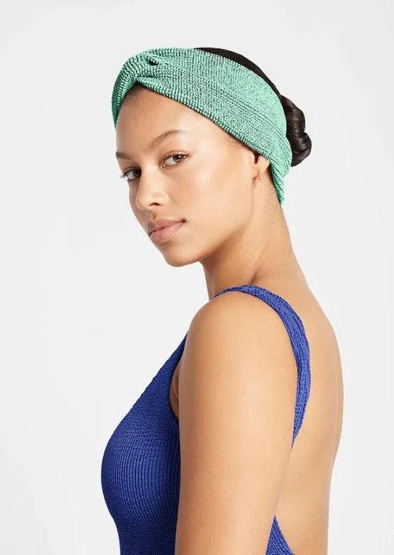 Headband in Aqua Lurex