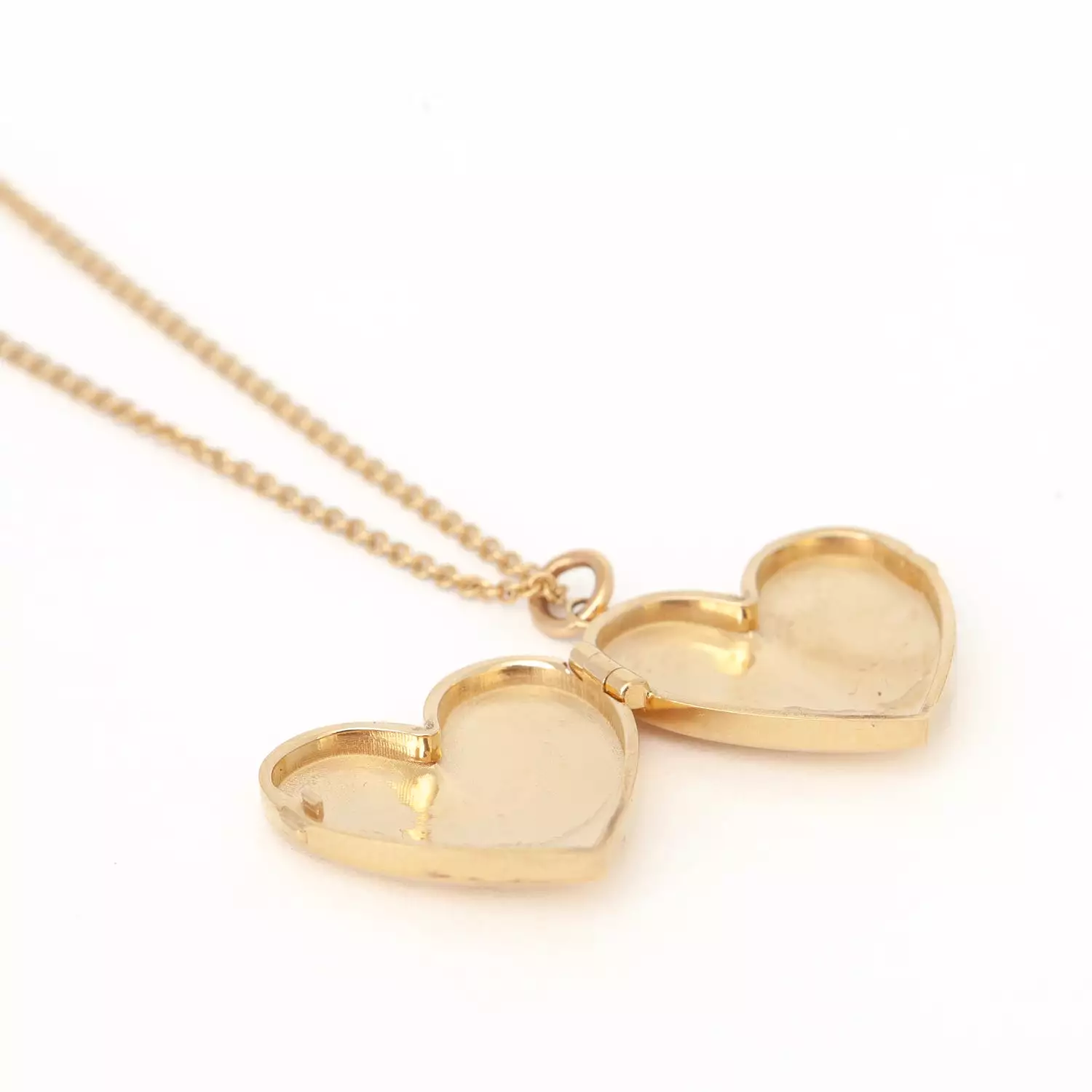 Heart Locket Long Chain Necklace