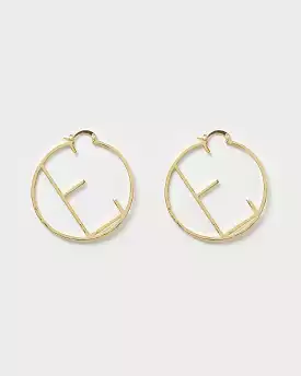 Izoa Alphabet Letter E Hoop Earrings