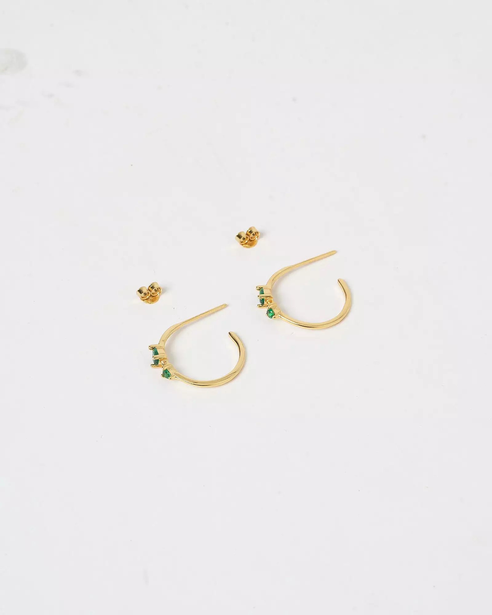 Izoa Elena Emerald Earrings