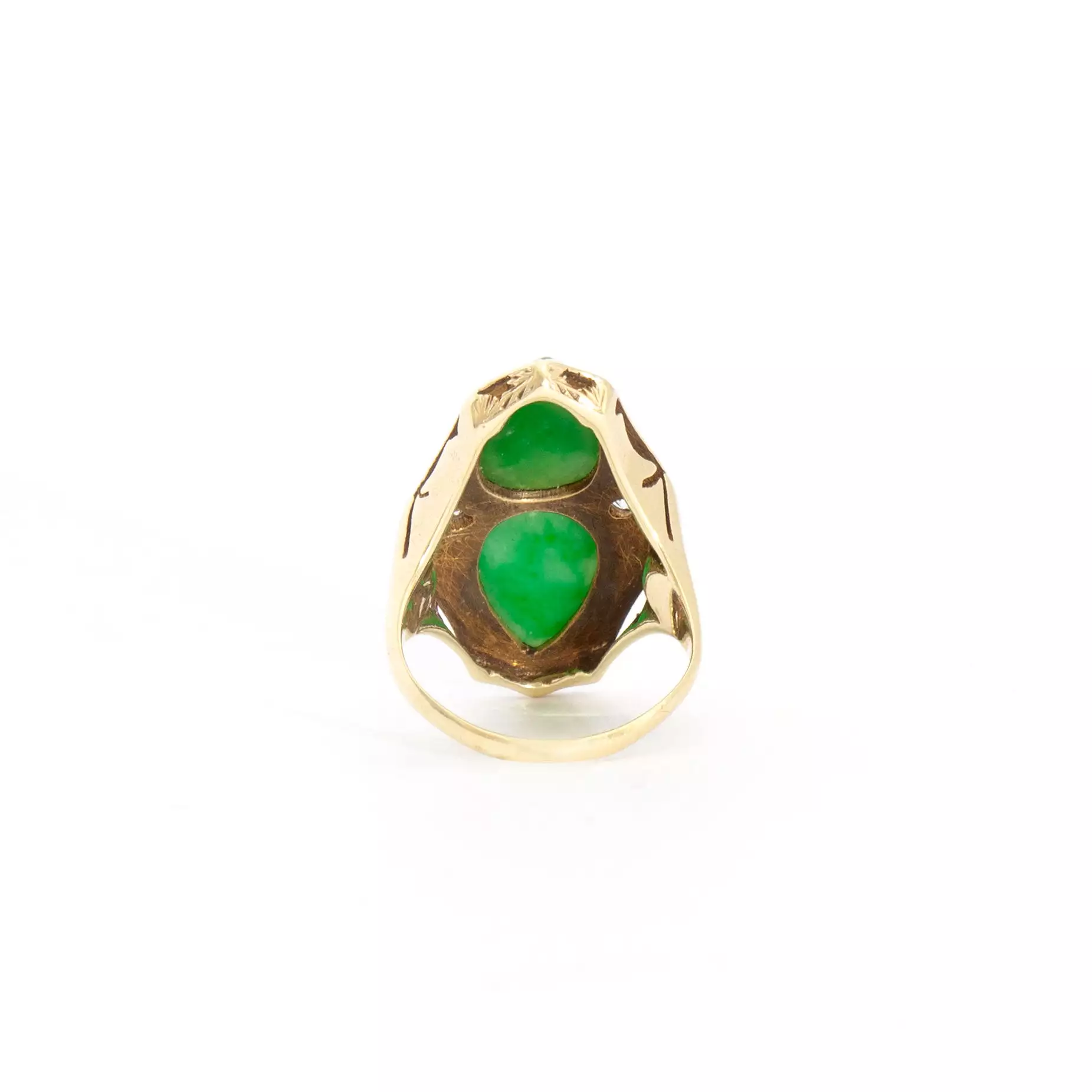 Jade Cabochon Cocktail Ring