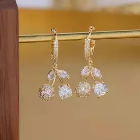 Jewelry Cherry Crystal Earrings for Women - S4560391